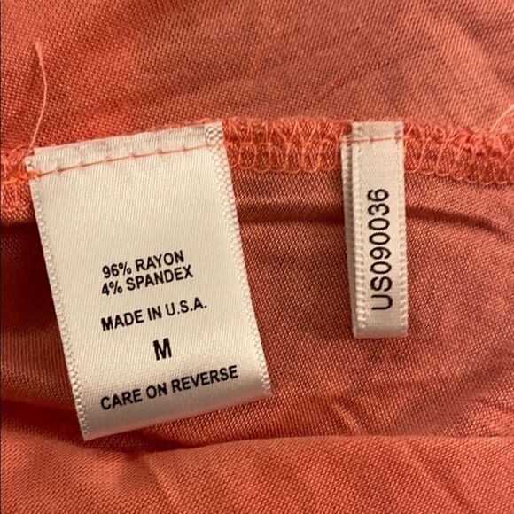 NWT New York & Co. pink open shoulder blouse, med - Picture 6 of 6